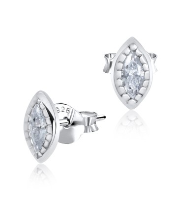 Mystery Eye CZ Silver Stud Earring STS-3255